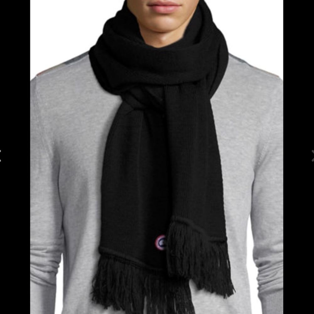 Canada Goose Tassel Scarf in Navy unisex